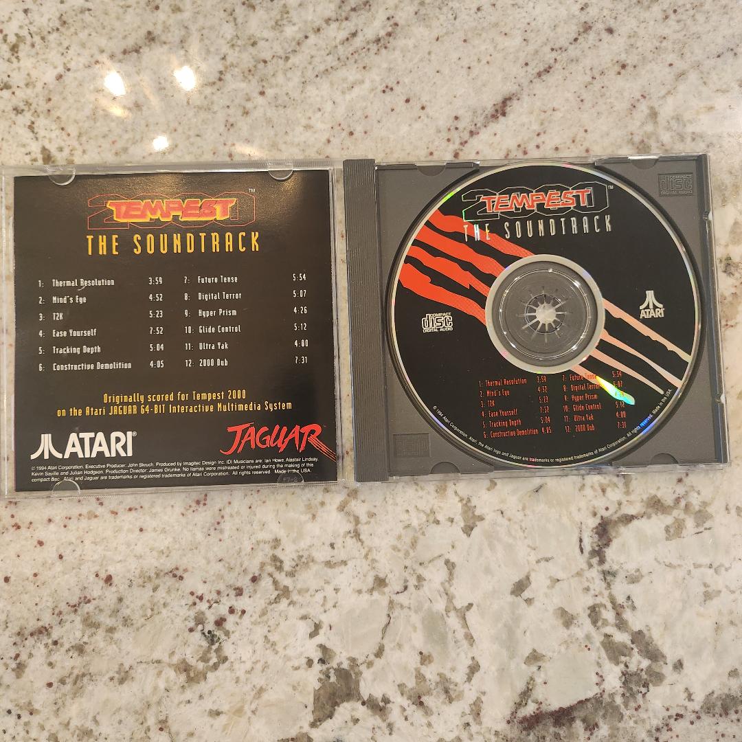 Tempest 2000 The Soundtrack CD Atari Jaquar