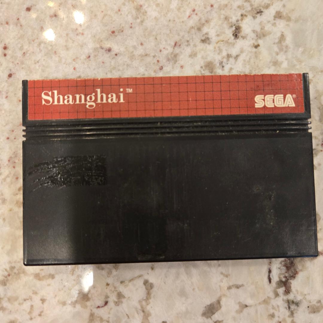 SHANGHAI Sega Master Cart Only!
