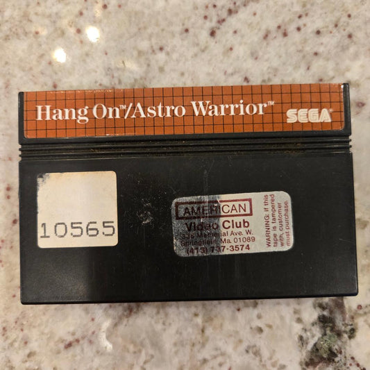 Hang On & Astro Warrior Sega Master System Cart Only!