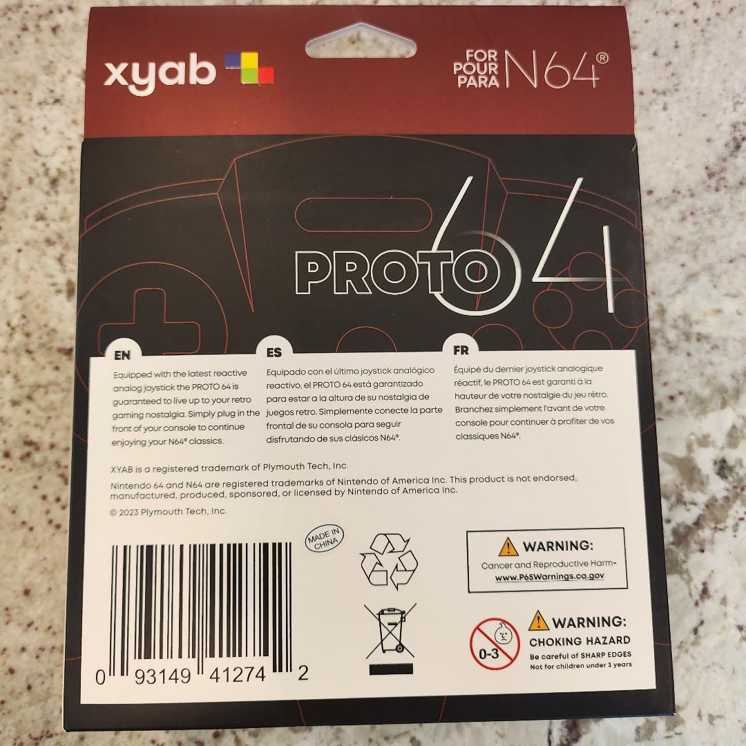 Proto64 Controller Red for N64 Nintendo 64 Brand New