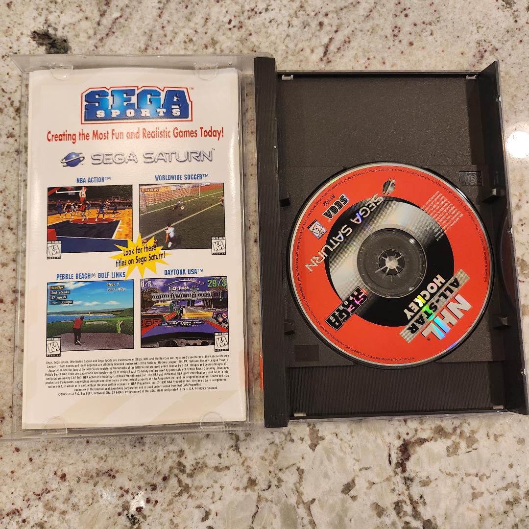 NHL All-Star Hockey (Sega Saturn, 1995) CIB