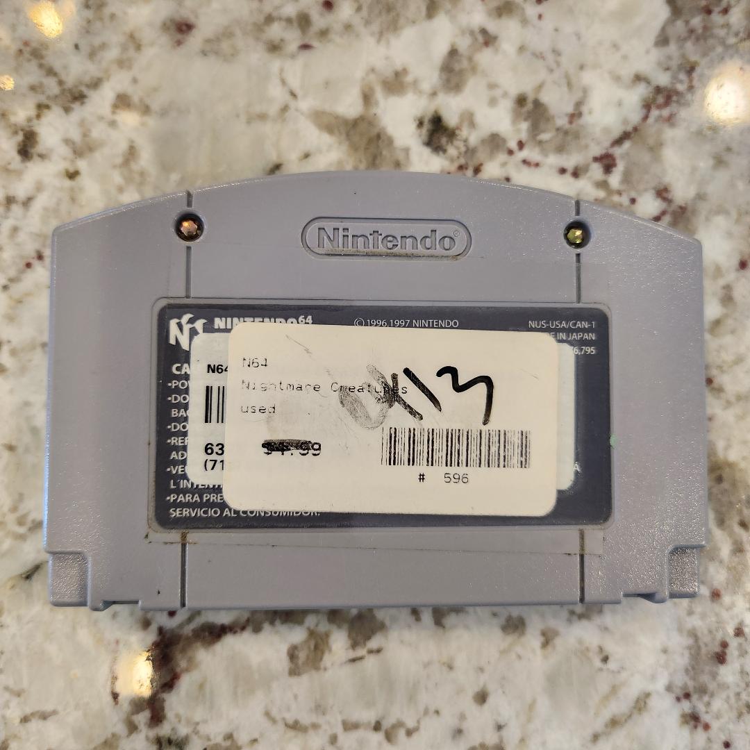 Nightmare Creatures N64 Game