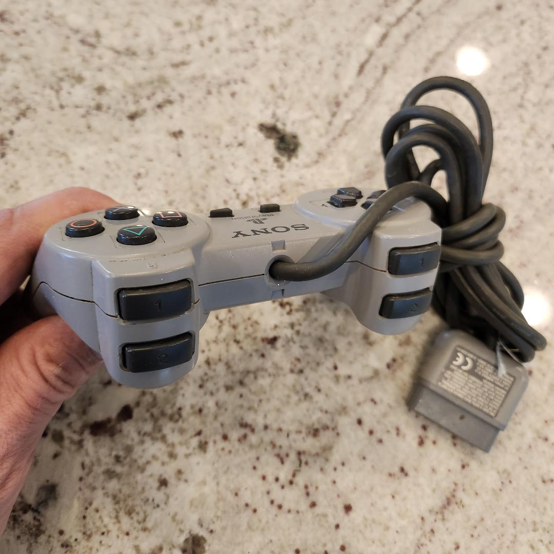 Sony PlayStation 1 PS1 Non Duel Shock Gray OEM Controller Used