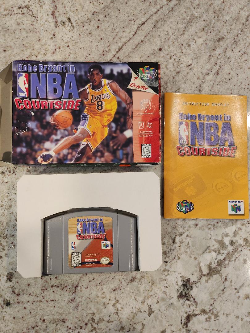 Kobe Bryant In NBA Courtside Complete N64 Game CIB