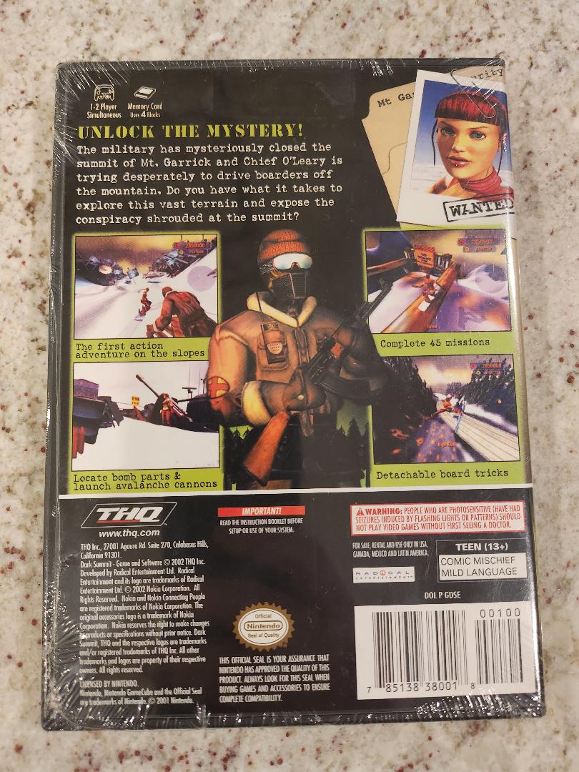 Dark Summit Nintendo GameCube scellé NOUVEAU