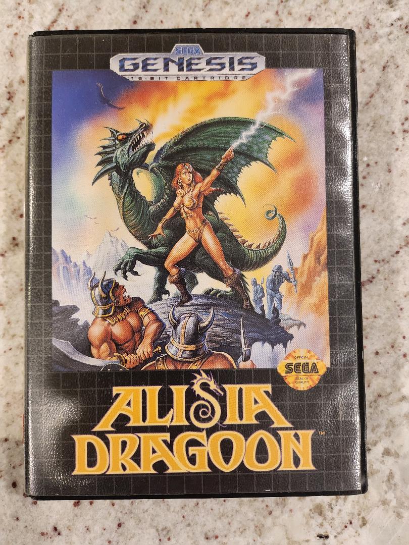 Alisia Dragoon Sega Genesis Cart. and Box Only
