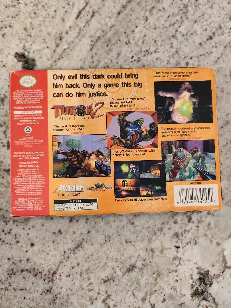 Turok 2: Seeds of Evil N64 CIB
