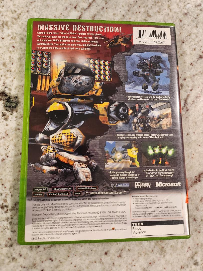 MECHASSAULT Xbox Original