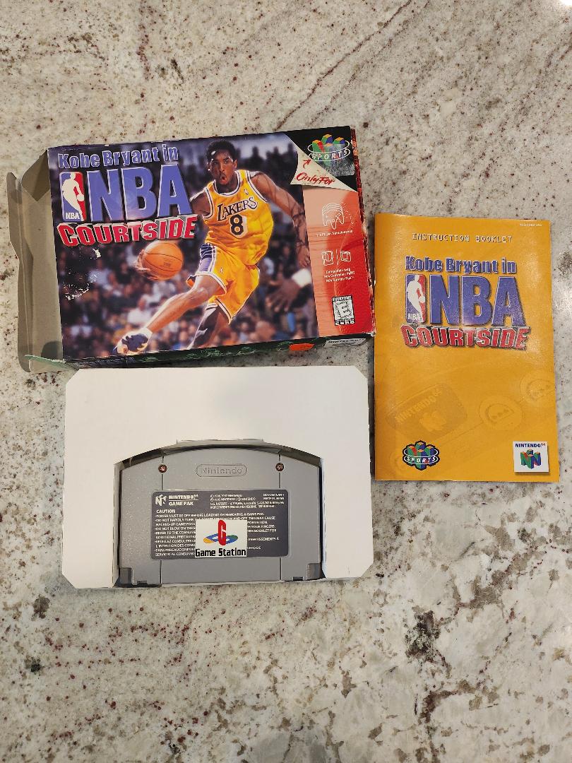 Kobe Bryant In NBA Courtside Complete N64 Game CIB