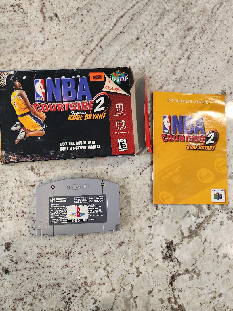 Kobe Bryant In NBA Courtside N64 CIB