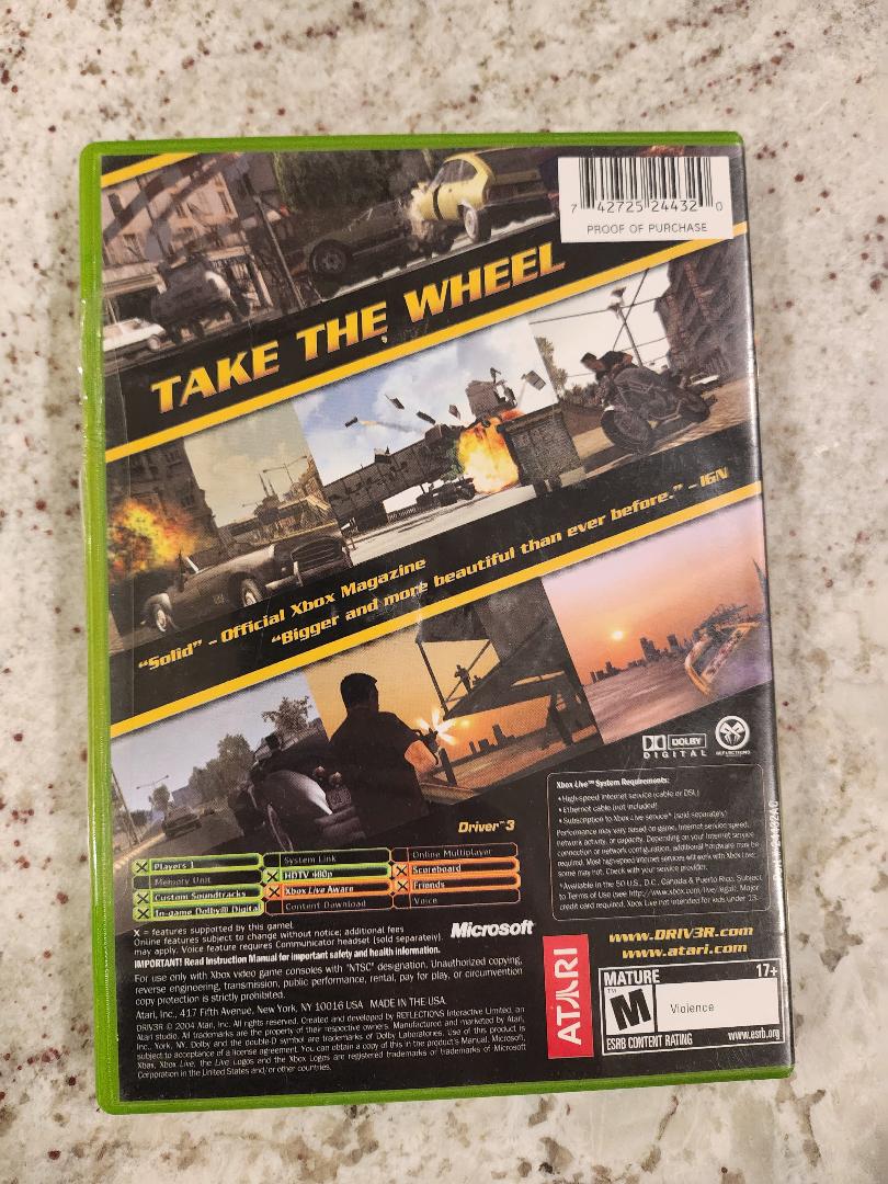 Driv3r Xbox Original