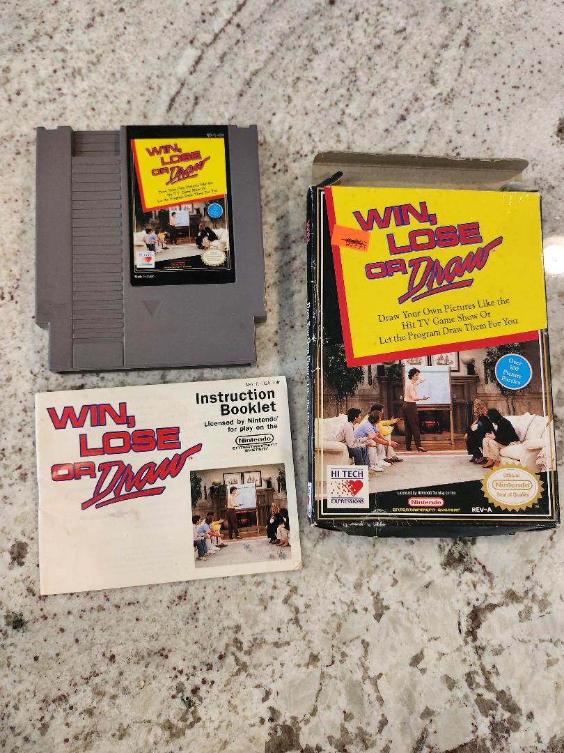 Ganar Pierde Dibujar Nintendo NES CIB