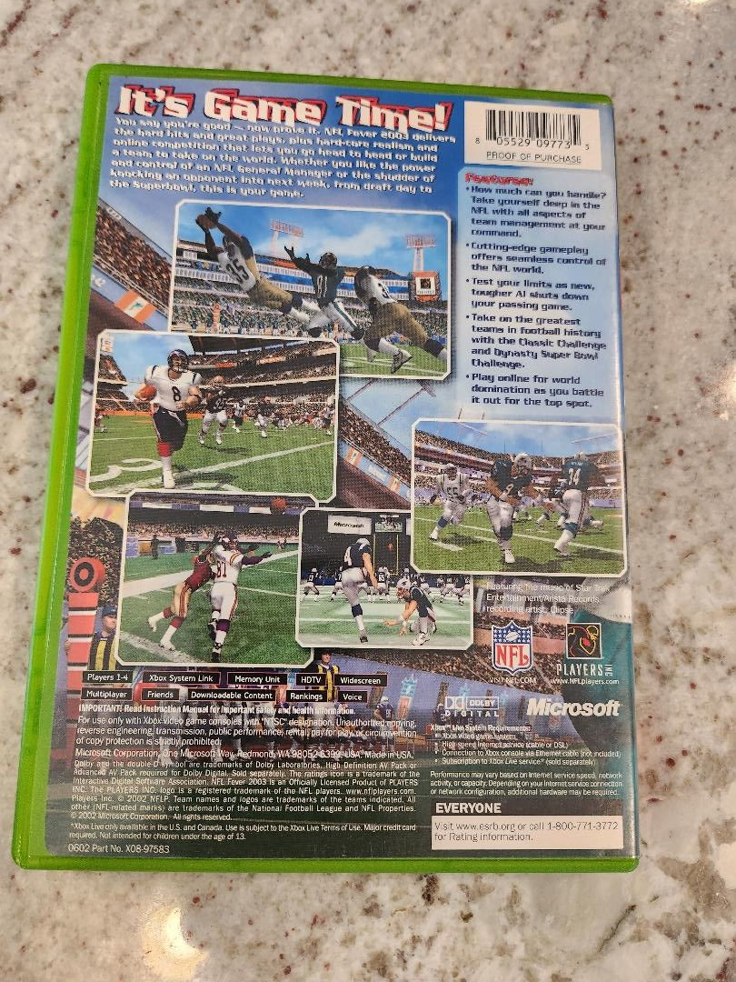 NFL Fever 2003 Xbox originale