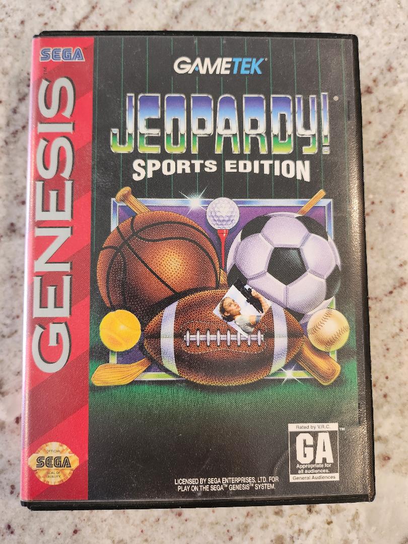 Jeopardy Sports Edition Sega Genesis CIB