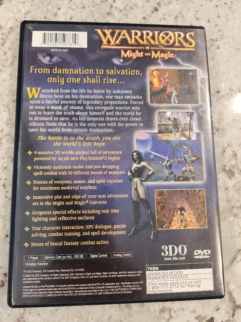Guerriers de la puissance et de la magie PS2