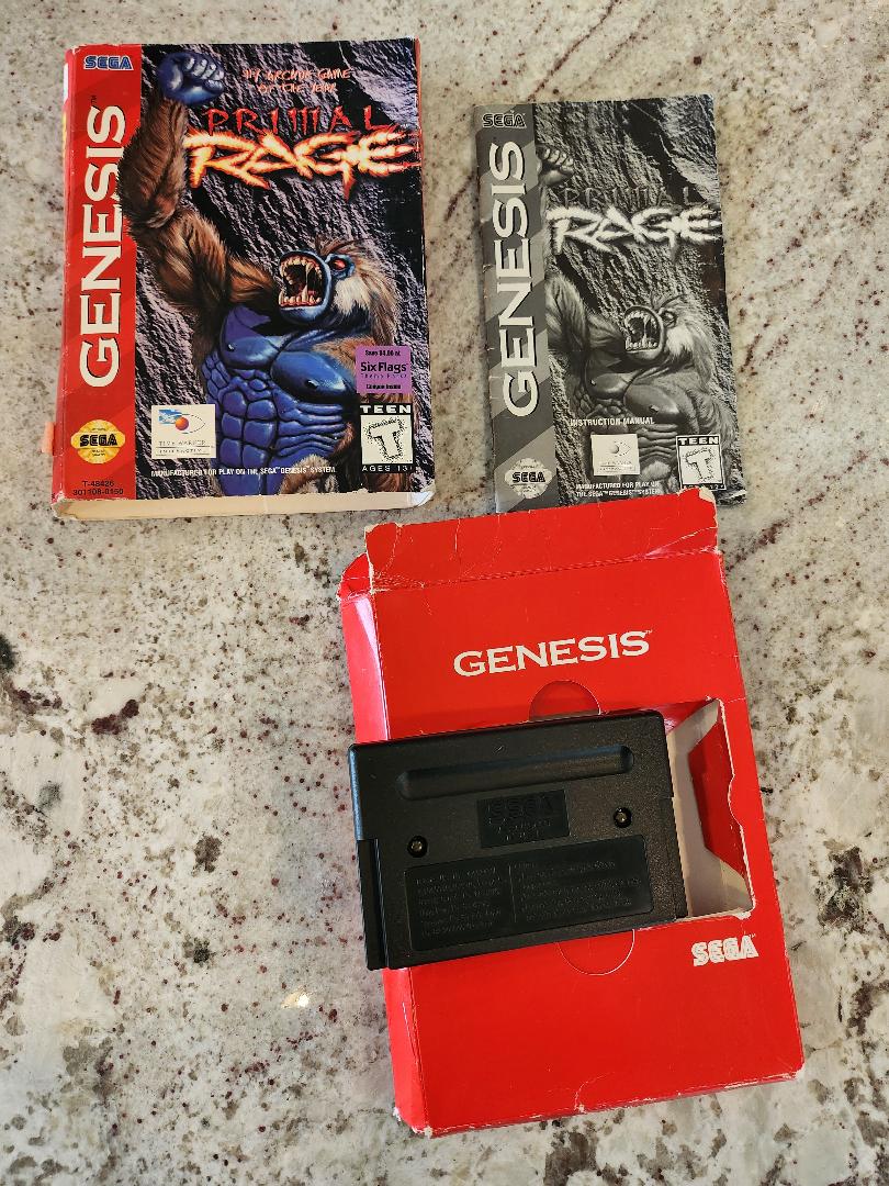 Primal Rage Sega Genesis CIB