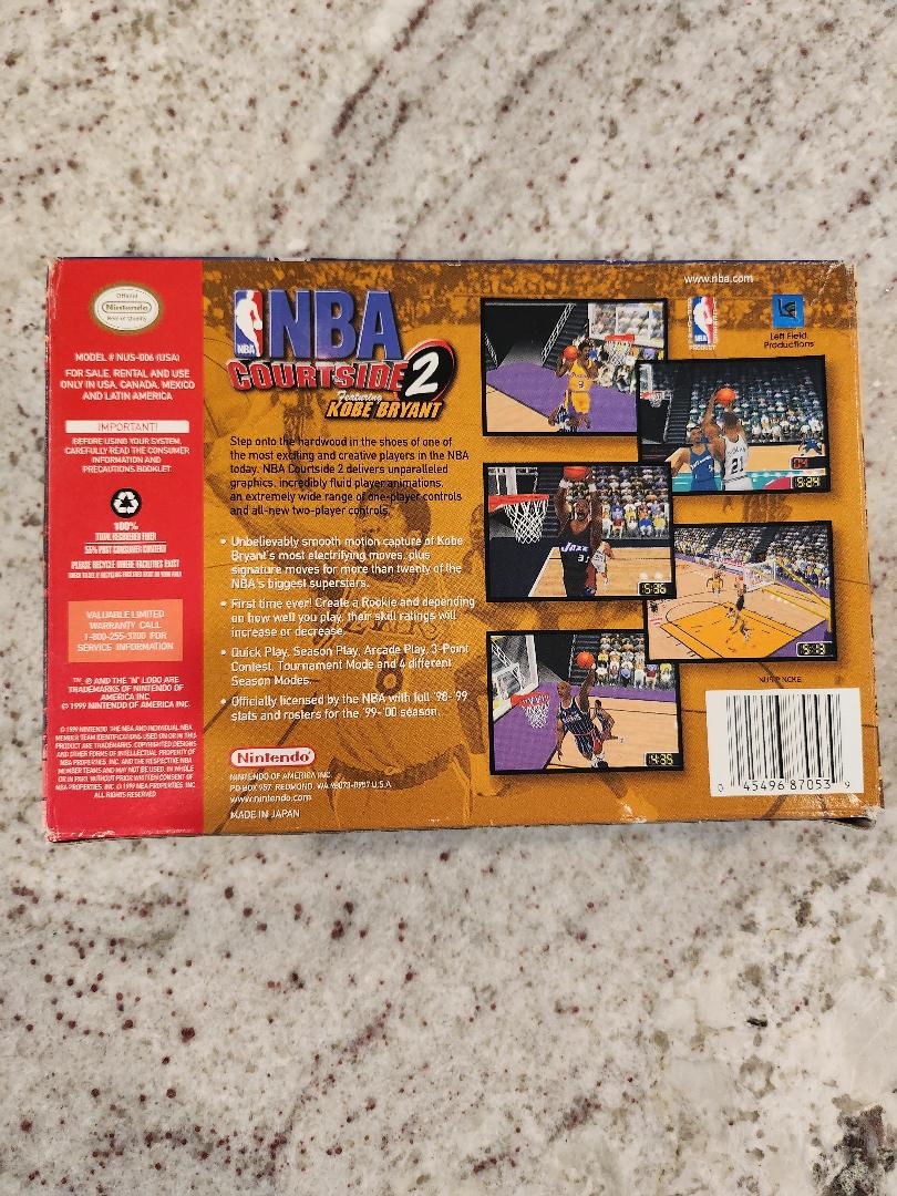 Kobe Bryant In NBA Courtside N64 CIB