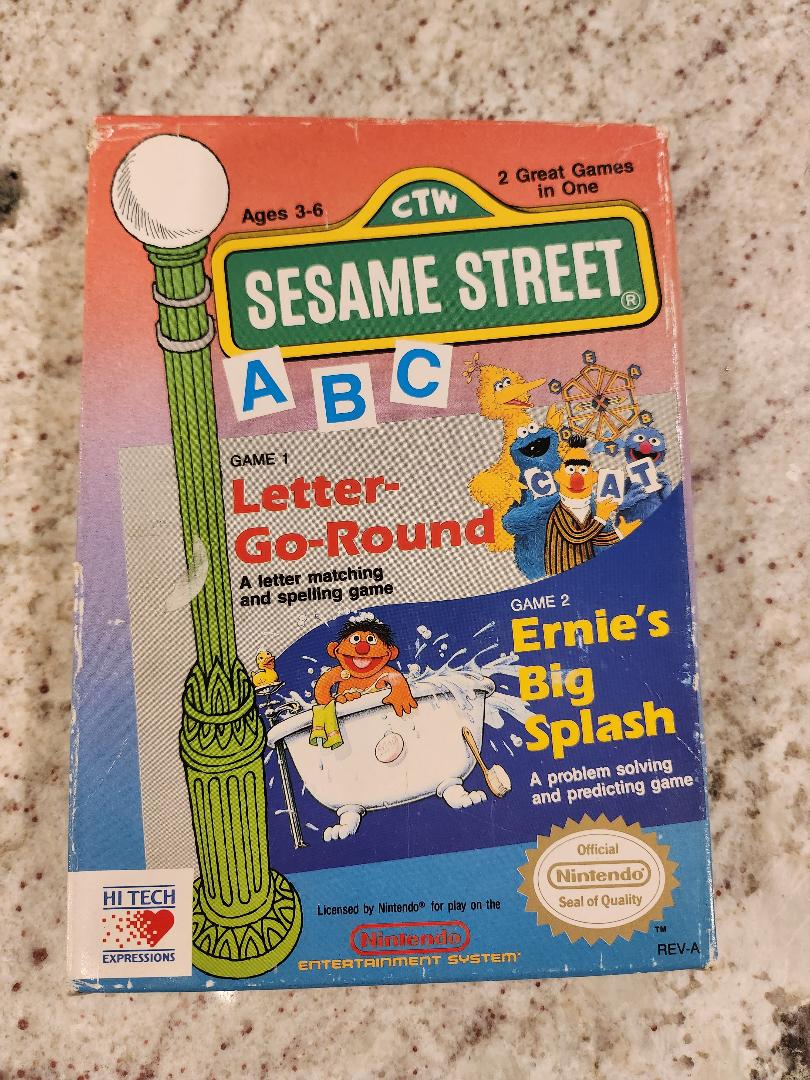 Barrio Sésamo ABC Carta-go-Round/Ernie's Big Splash Nintendo NES
