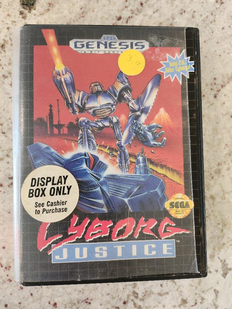 Cyborg Justice Sega Genesis CIB Chariot. et boîte seulement