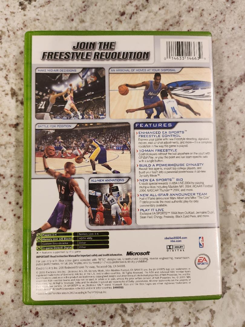 NBA LIVE 2004 Xbox Original