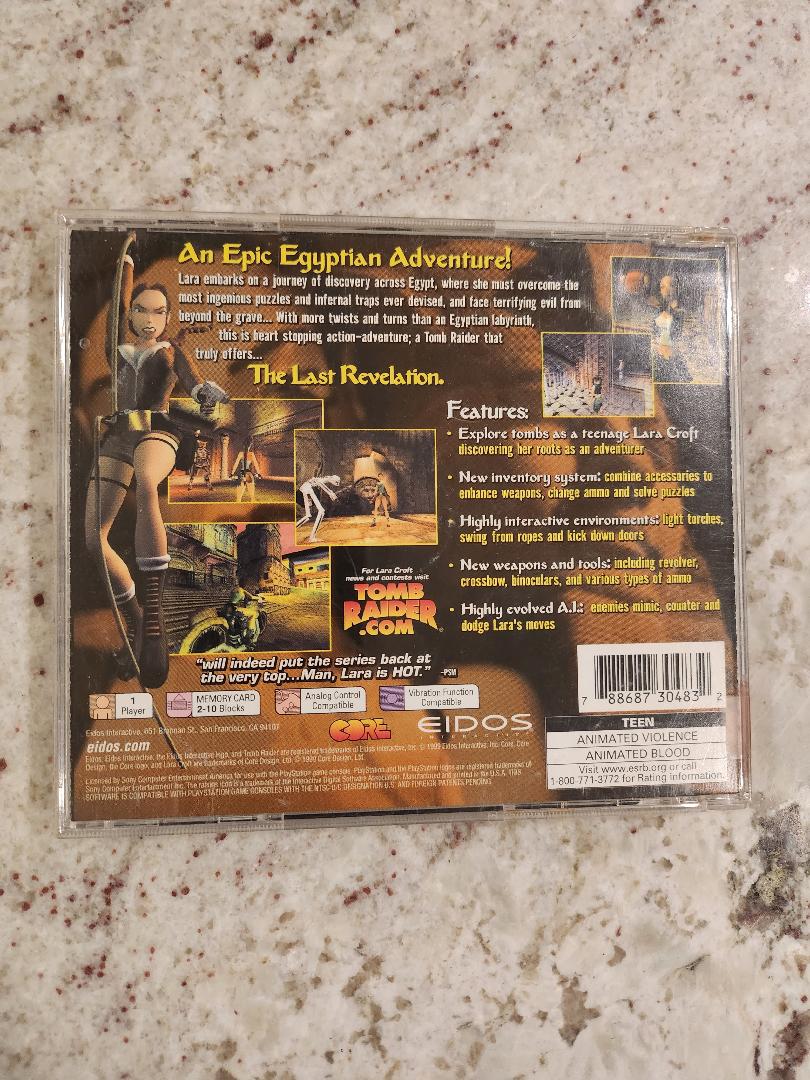 Tomb Raider La Dernière Révélation PS1