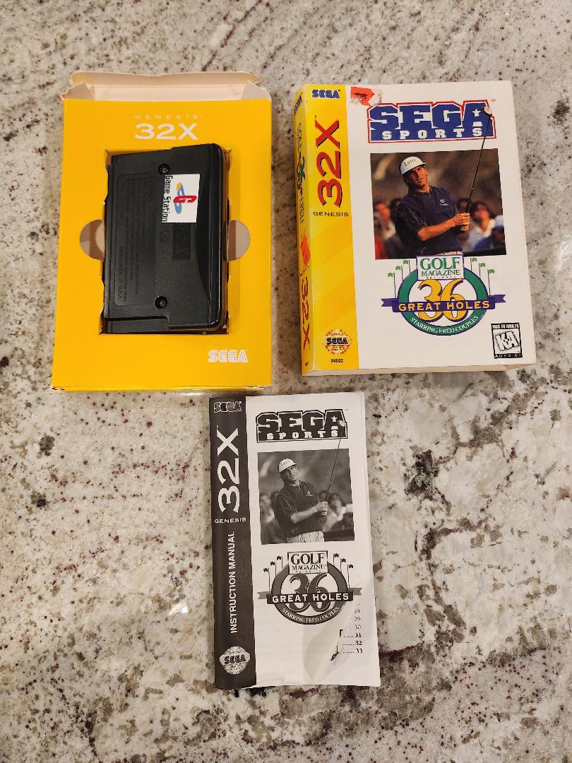 GOLF Magazine présente 36 grands trous mettant en vedette Fred Couples Sega Genesis 32X CIB