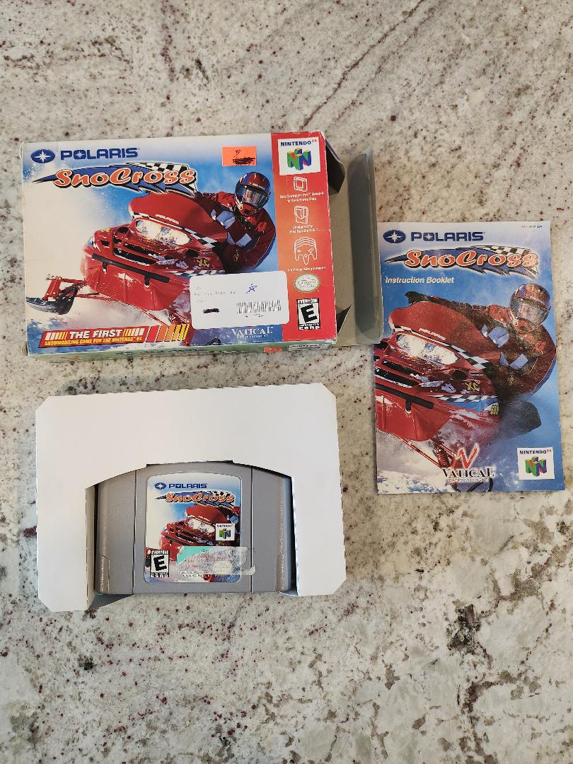 Polaris Snocross N64 Game CIB