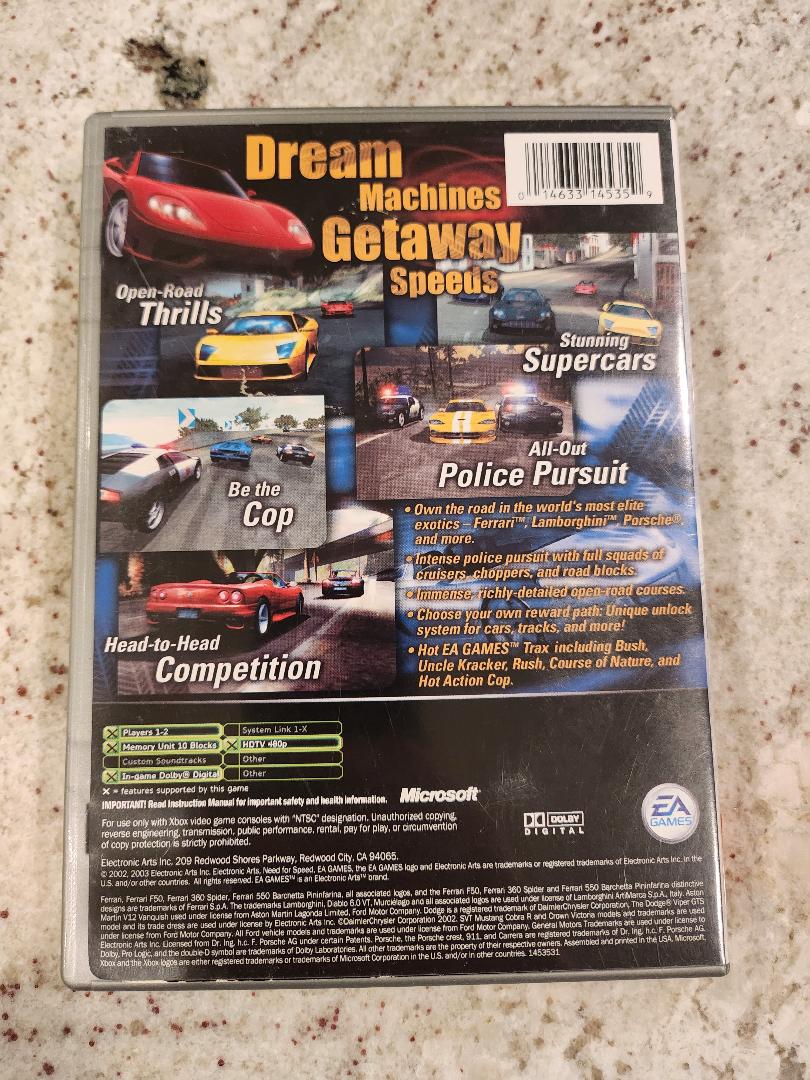 Need for Speed Hot Pursuit 2 Xbox Original
