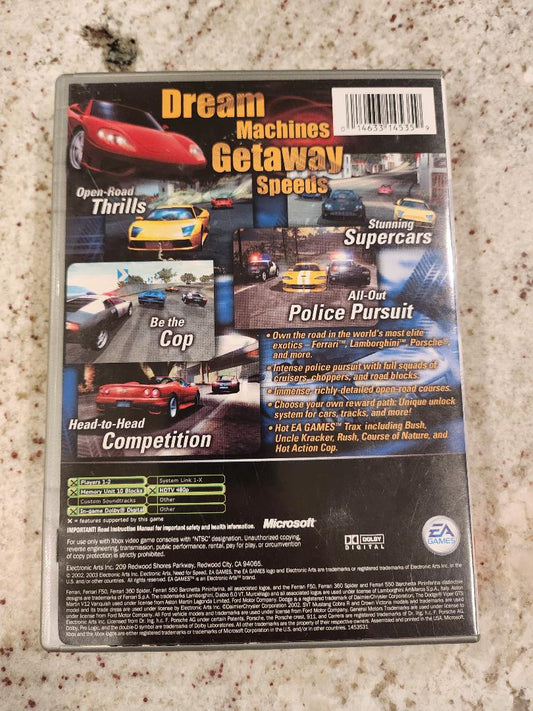 Need for Speed Hot Pursuit 2 Xbox originale