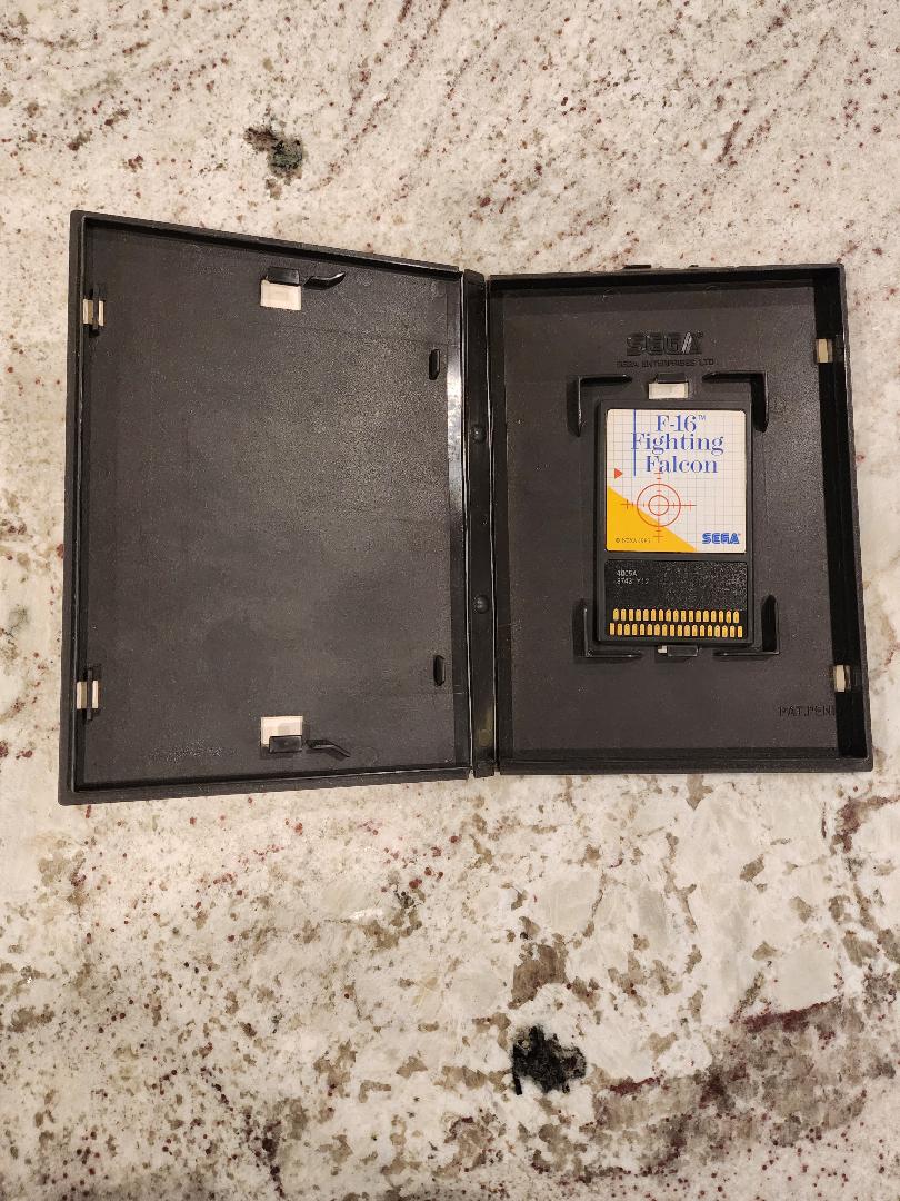 F-16 Fighting Falcon Card Sega Master Cart. and Box Only