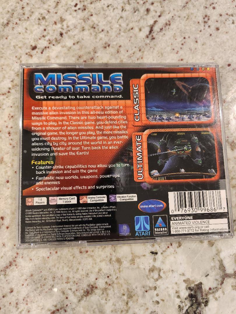 Commande de missiles PS1