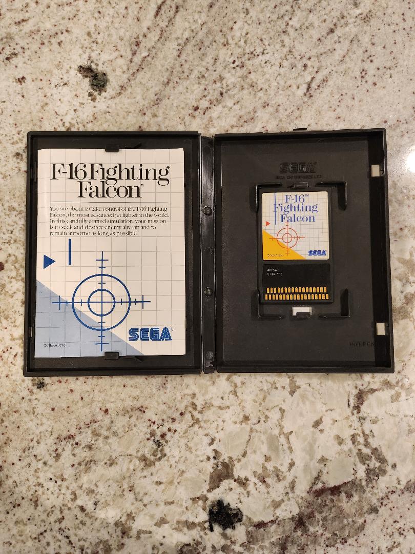 F-16 Fighting Falcon Card Sega Master CIB