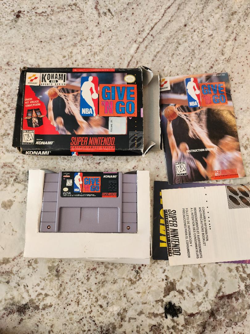 NBA Give 'N Go SNES CIB