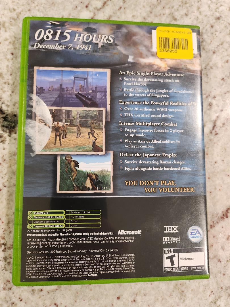 Médaille d'honneur Soleil Levant Xbox Original