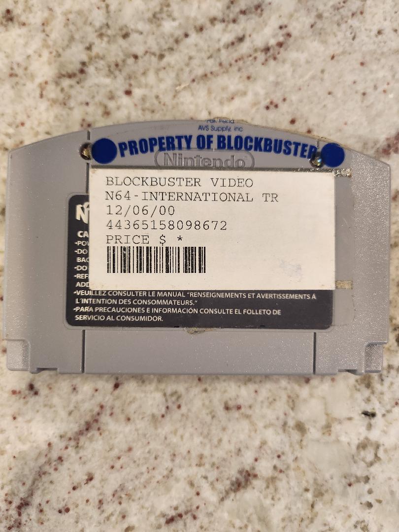 International Track & Field 2000 N64 Game Blockbuster Rental