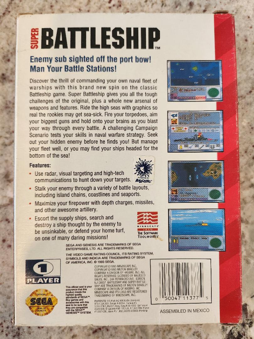 Super cuirassé Sega Genesis CIB