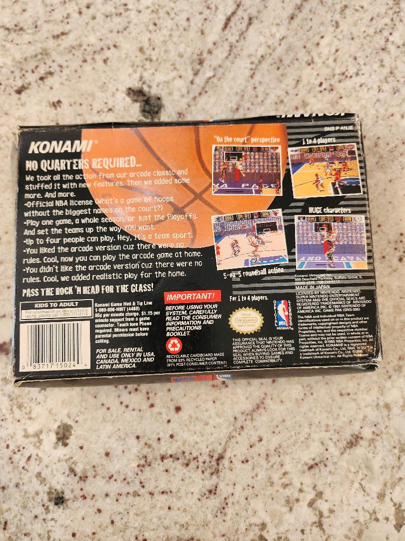 NBA Give 'N Go SNES CIB