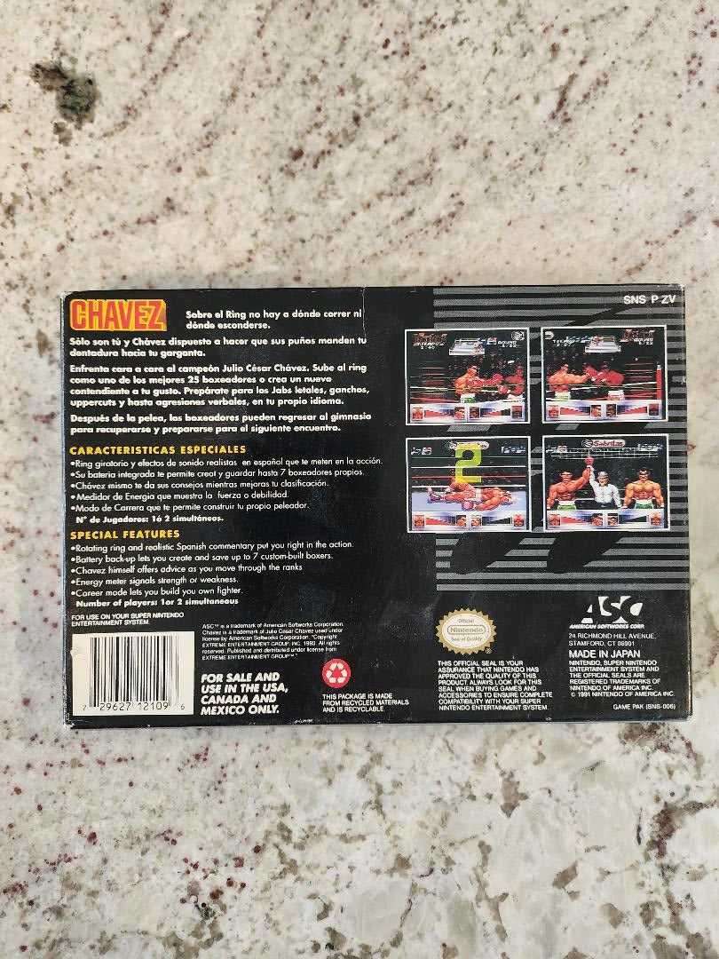 Chavez Boxing Super Nintendo SNES