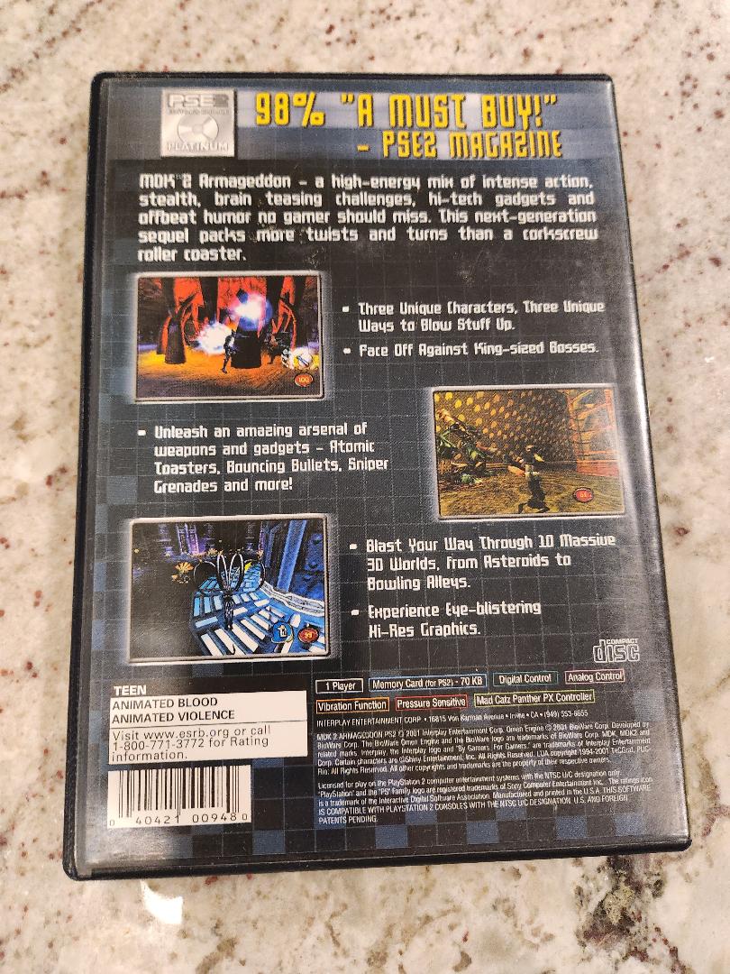 MDK 2: Armageddon PS2