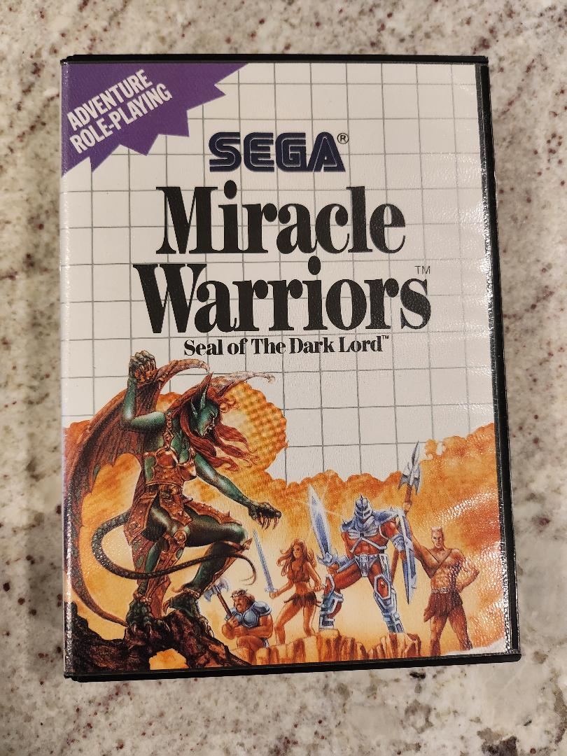 Miracle Warriors Sega Master CIB