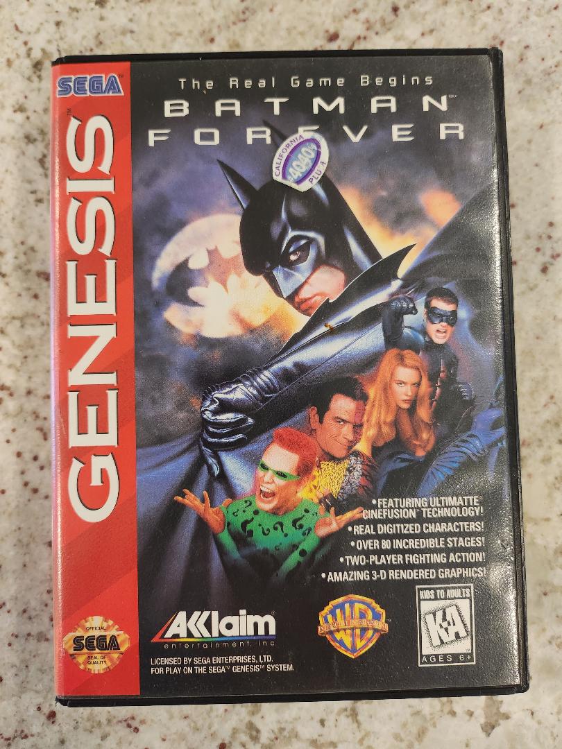 BATMAN FOREVER Sega Genesis Cart. and Box Only – Just Og Games