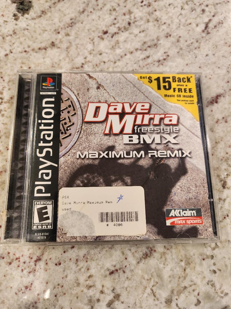 Dave Mirra Freestyle BMX Maximum Remix PS1 d'occasion