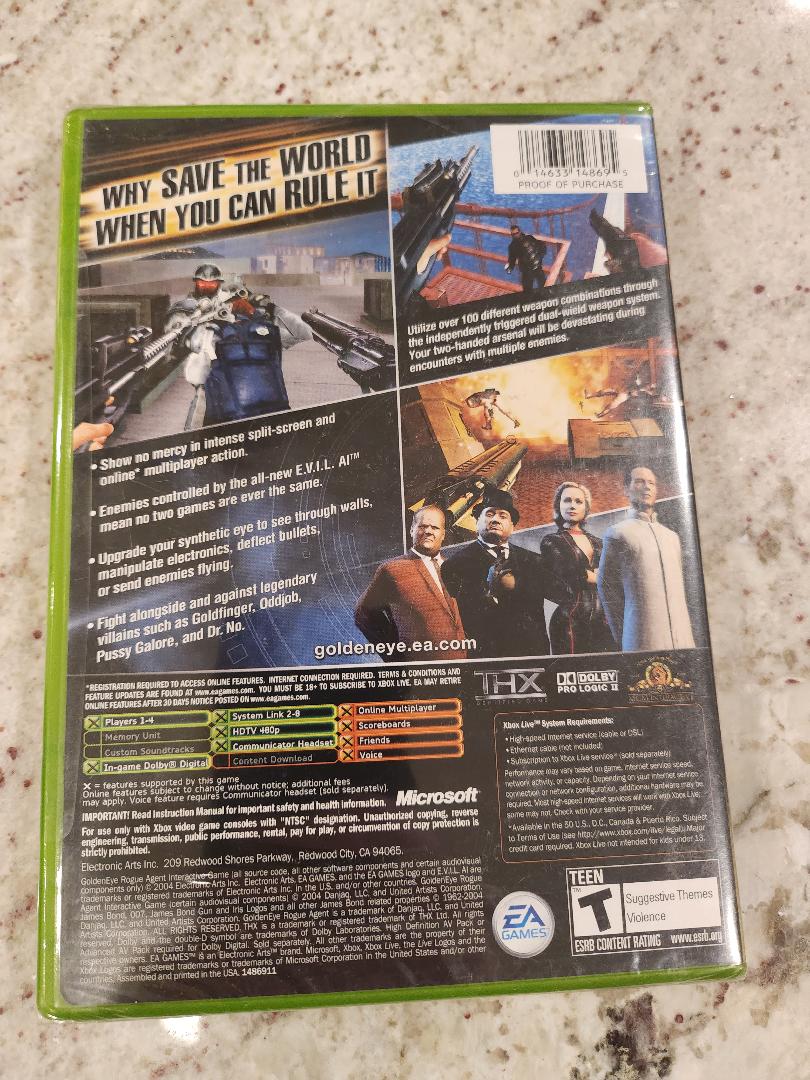 007 Golden Eye: Rogue Agent Xbox Original Sellado NUEVO