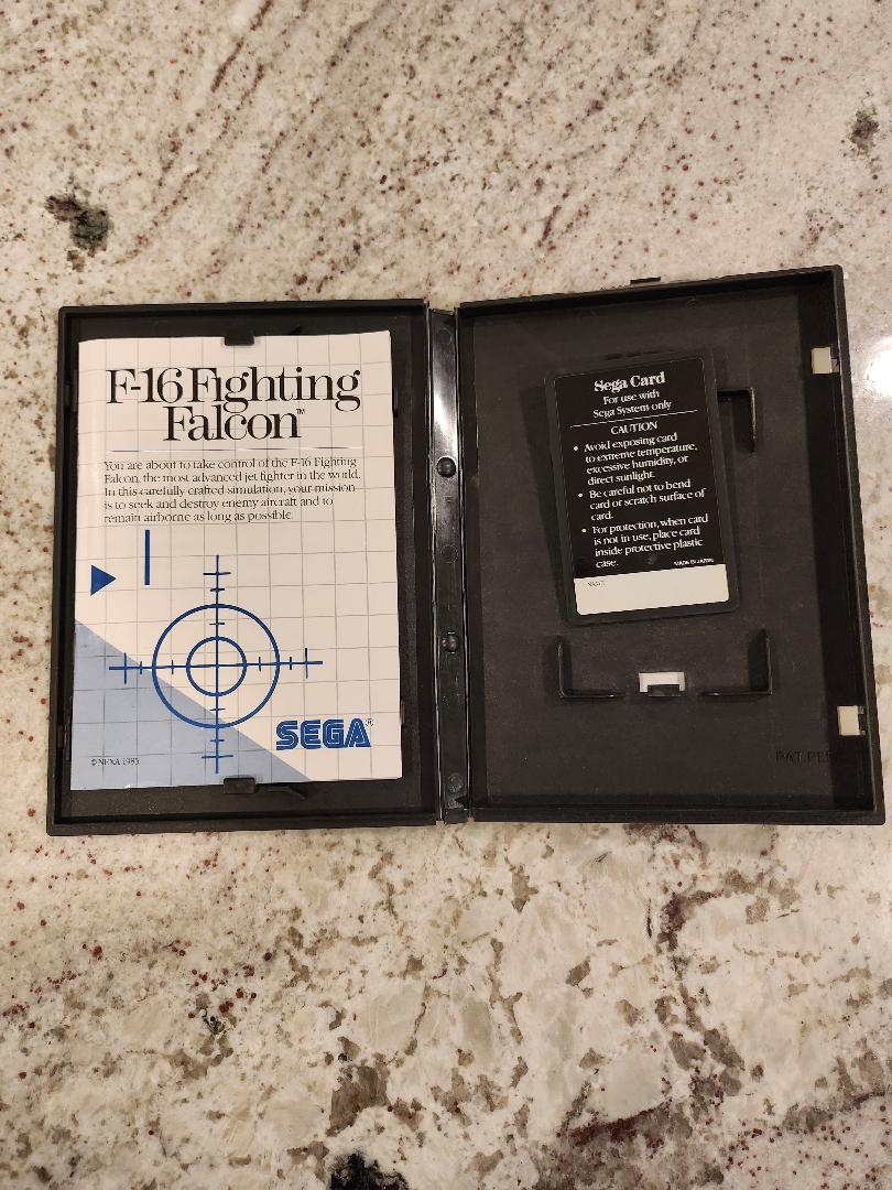 F-16 Fighting Falcon Card Sega Master CIB