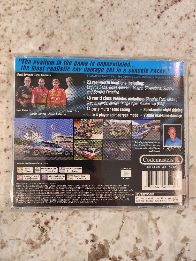 Jarrett & Labonte Stock Car Racing PS1