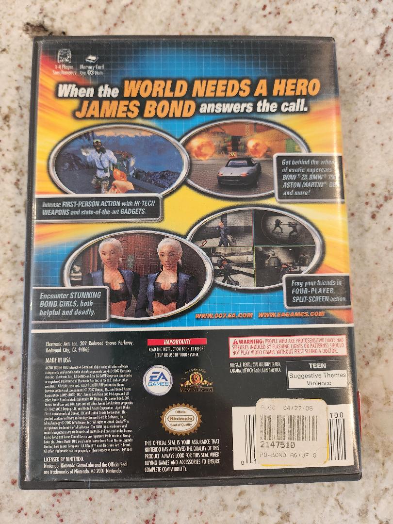 James Bond 007 dans Agent Under Fire Nintendo GameCube