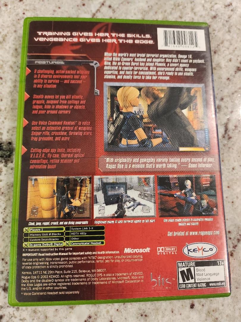 Rogue Ops Xbox d'origine