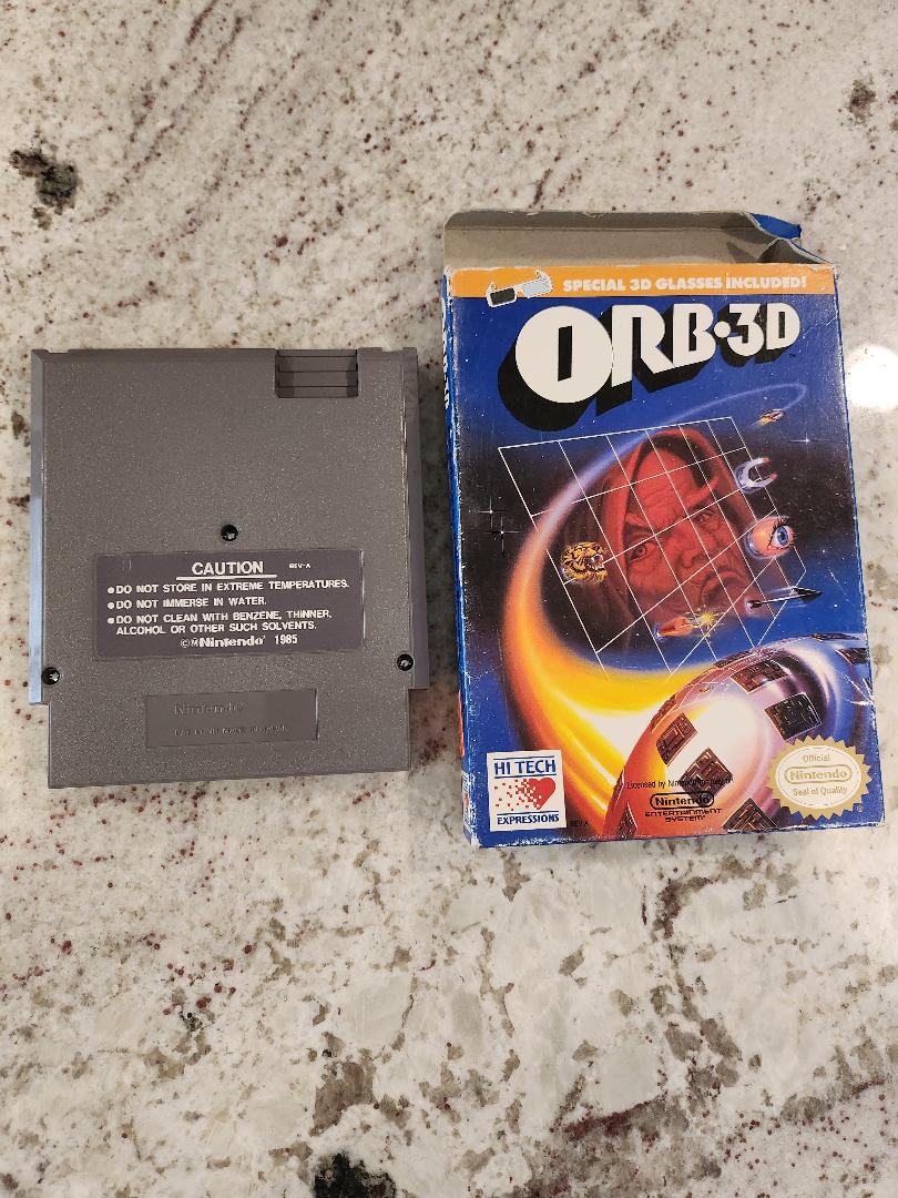 ORB-3D Juego y caja de Nintendo NES solamente