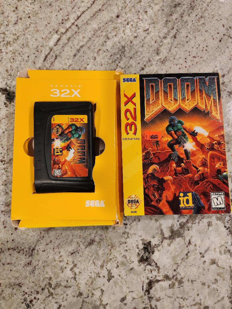Chariot Doom Sega Genesis 32X. Boîte seulement