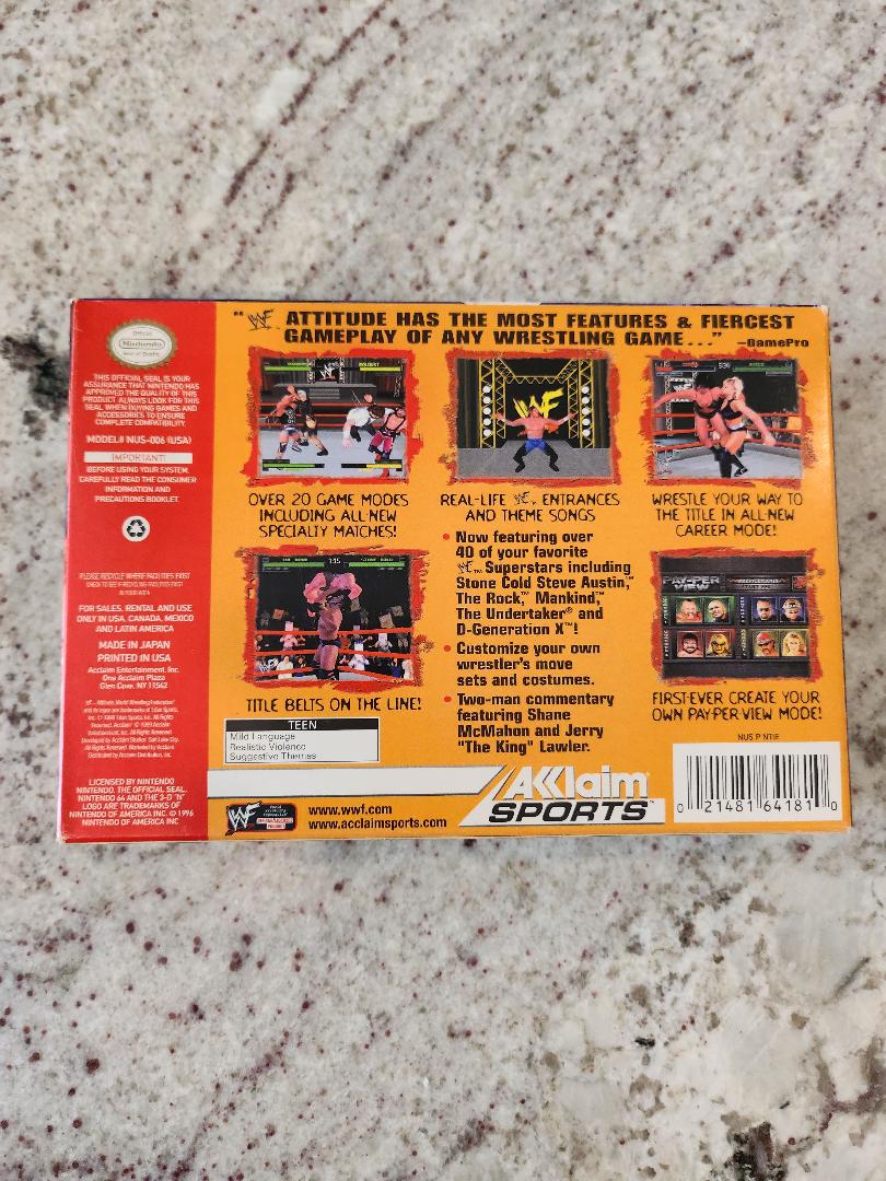 WWF Attitude N64